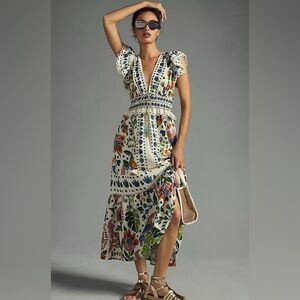 Farm Rio Summer Garden Maxi Dress XL